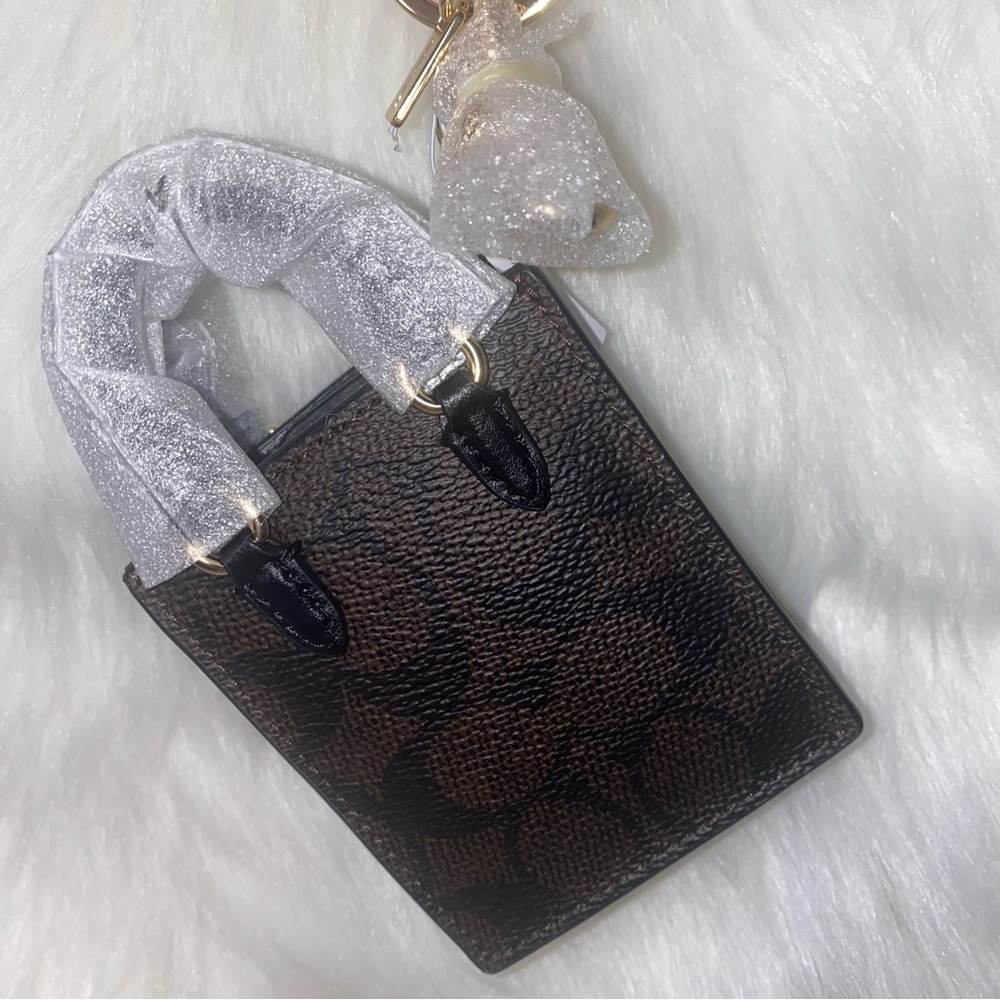 Coach North/South Mini Tote Bag Charm - Picture 10 of 10